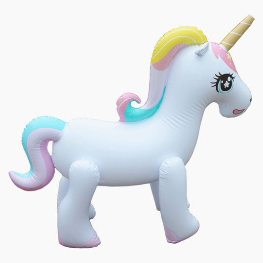 Giant Unicorn Inflatable Spray Water Toy  -  Summer Fun for Everyone!