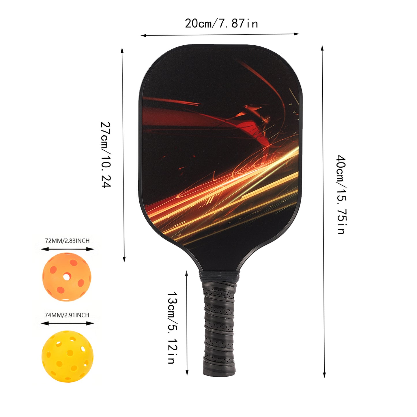Graphite Pickleball Paddle Set - USAPA Approved for Outdoor Play