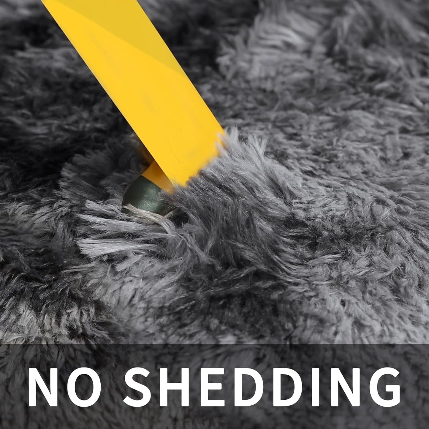 Sour Lemon Shaggy Rug - Plush, Non-Slip, Easy Clean - 3 Sizes