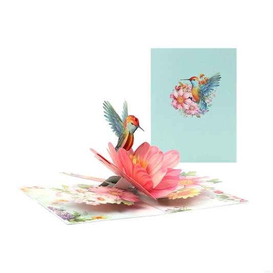 Hummingbird 3D Popup Card - Perfect for Love & Thanks