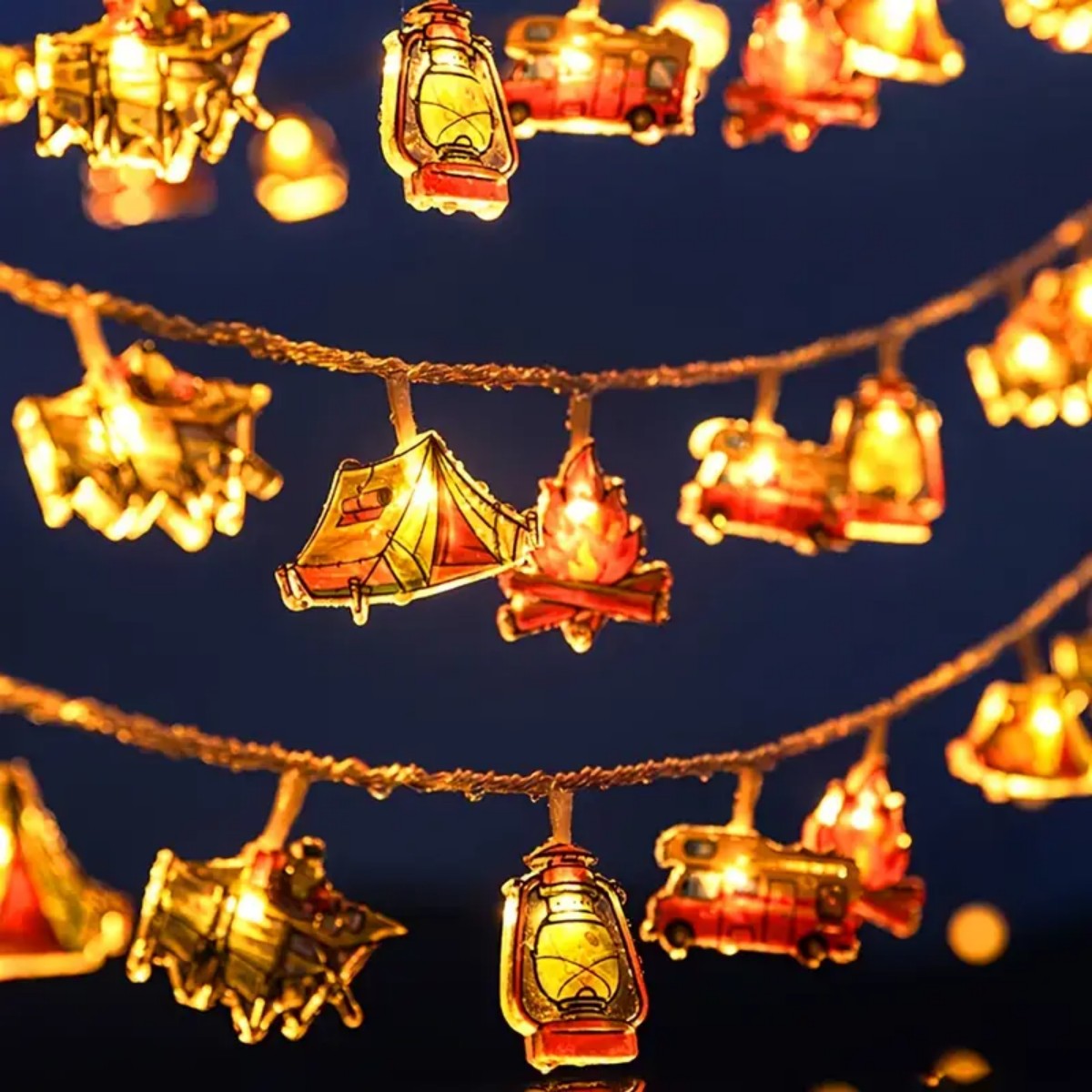 Camping LED String Lights - Decorative Outdoor Fairy Lamp