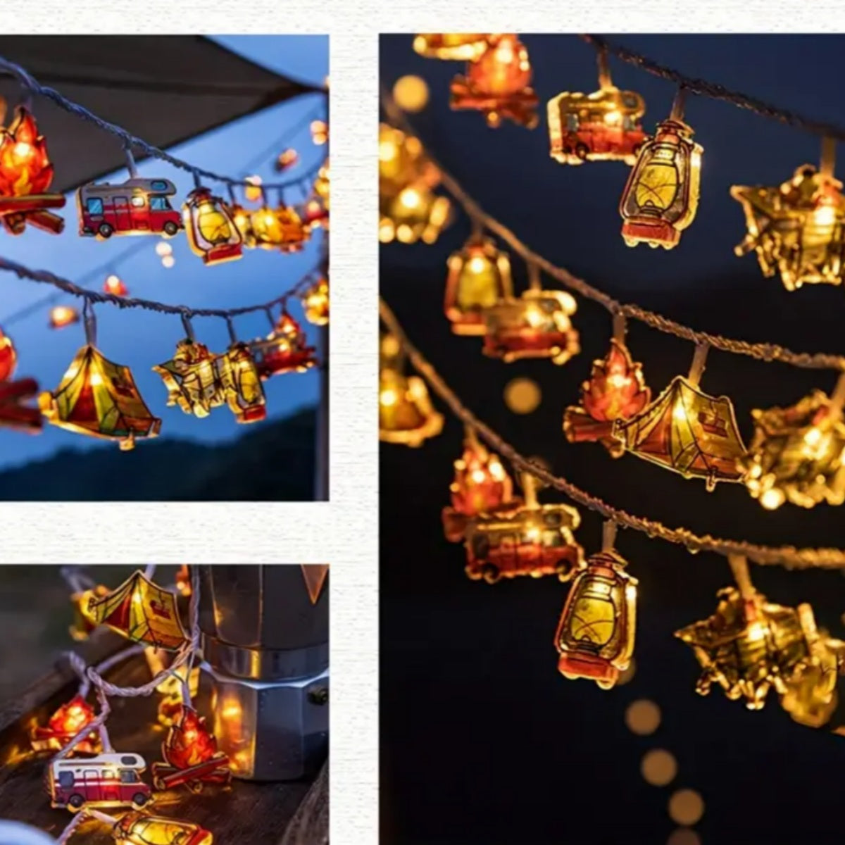 Camping LED String Lights - Decorative Outdoor Fairy Lamp